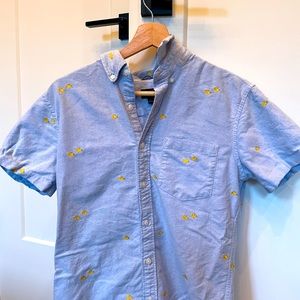 J Crew Mens Short Sleeve Button Down